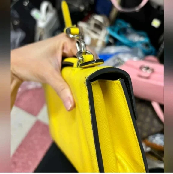 Authentic Prada Saffiano Top Handle Bag Or Crossbody Bag - Picture 16 of 16